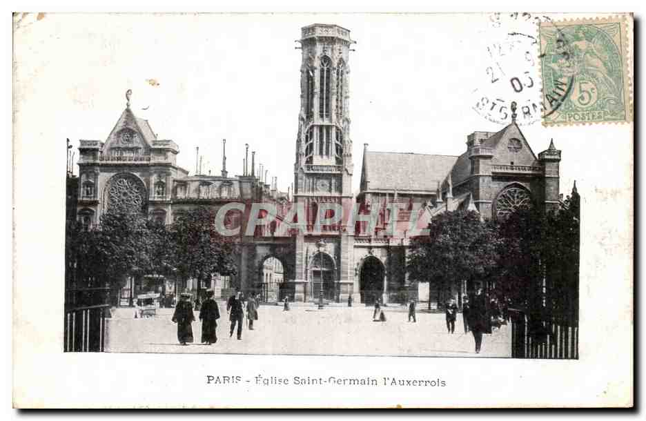 Paris CPA Eglise Saint Germain l'auxerrois
