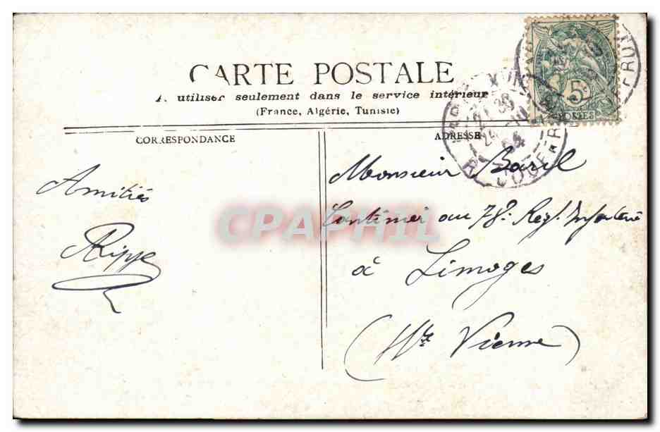 Paris - 10 - Boulevard et Porte Saint Denis - CPA  — Verso