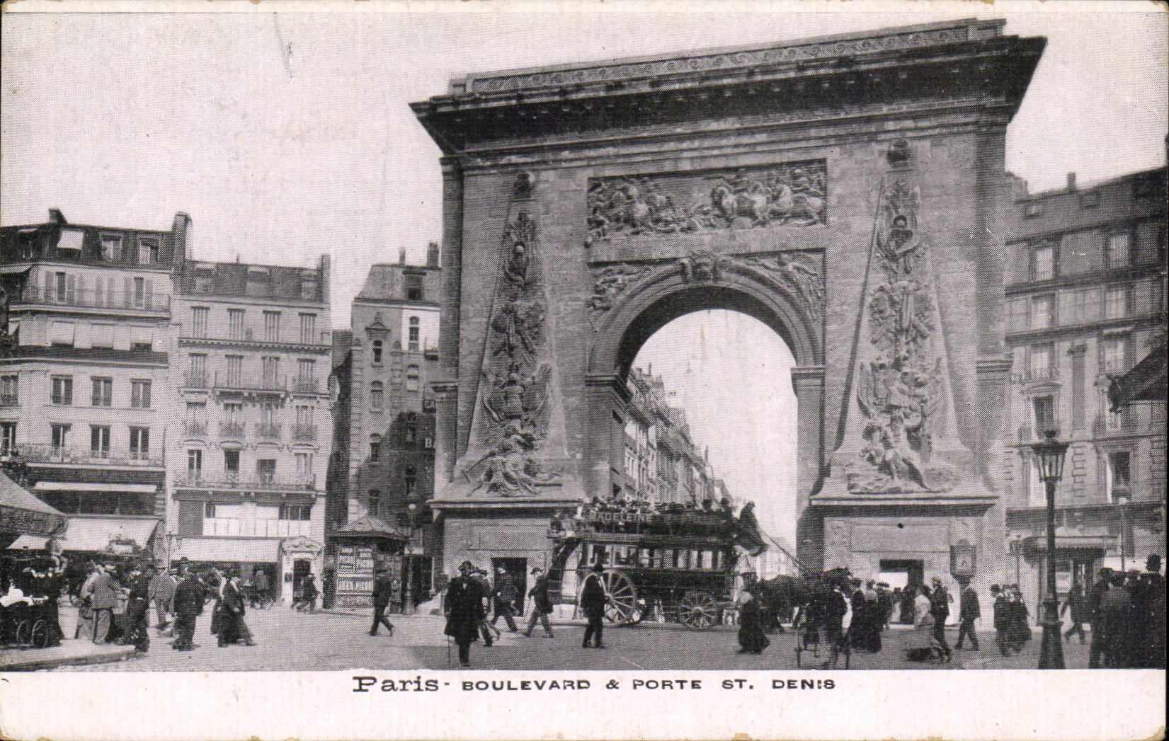 Paris - 10 - Porte Saint Denis - Boulevard - CPA 
