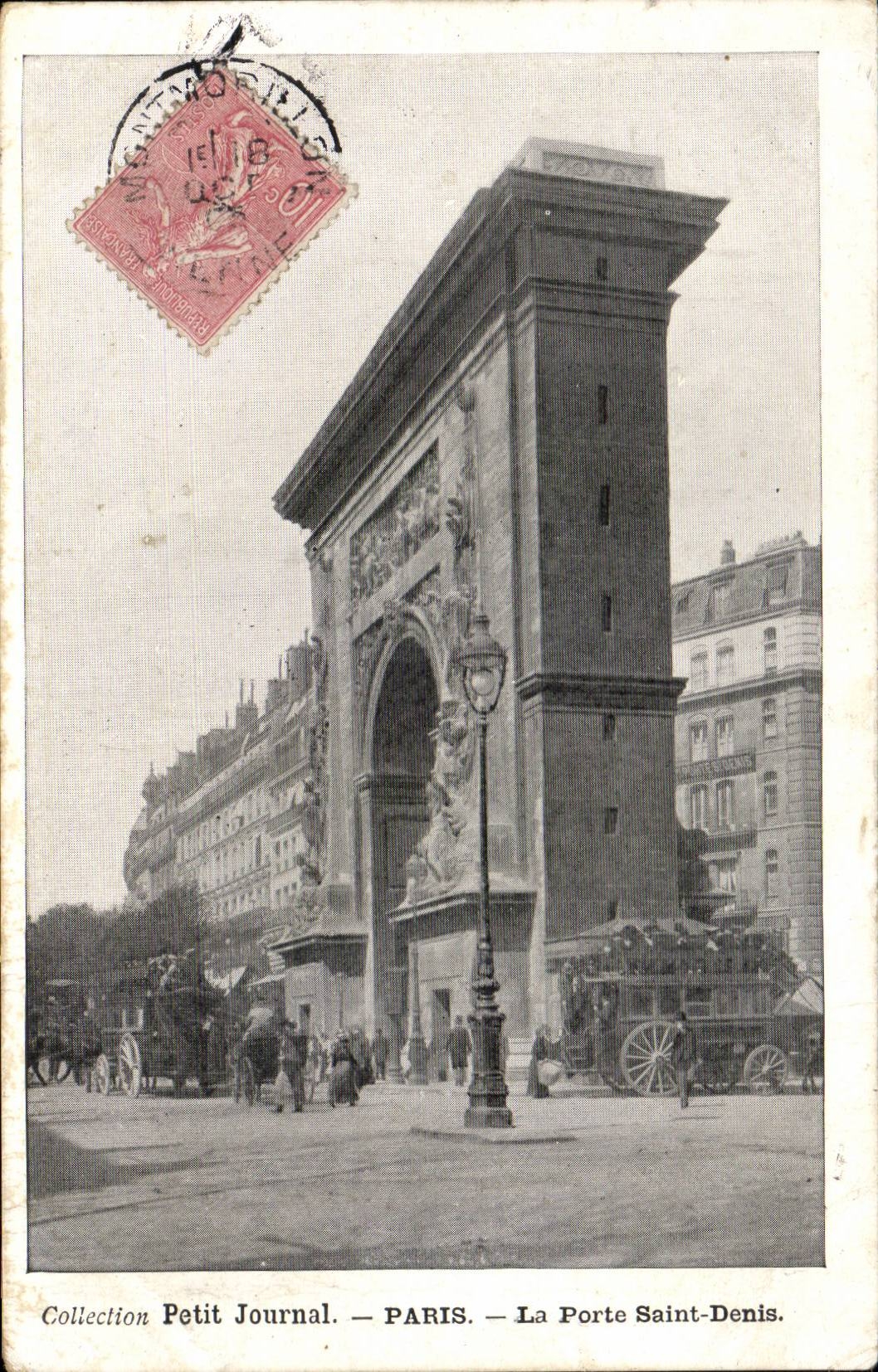 Paris - 10 - Porte Saint Denis - Colection Petit Journal - CPA 