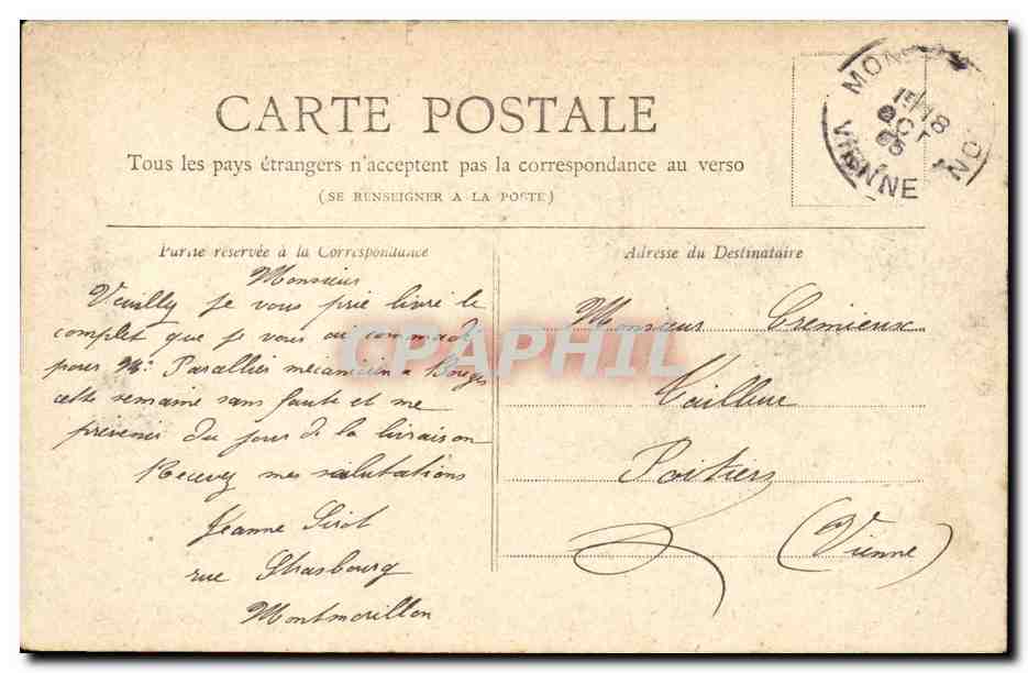 Paris - 10 - Porte Saint Denis - Colection Petit Journal - CPA  — Verso