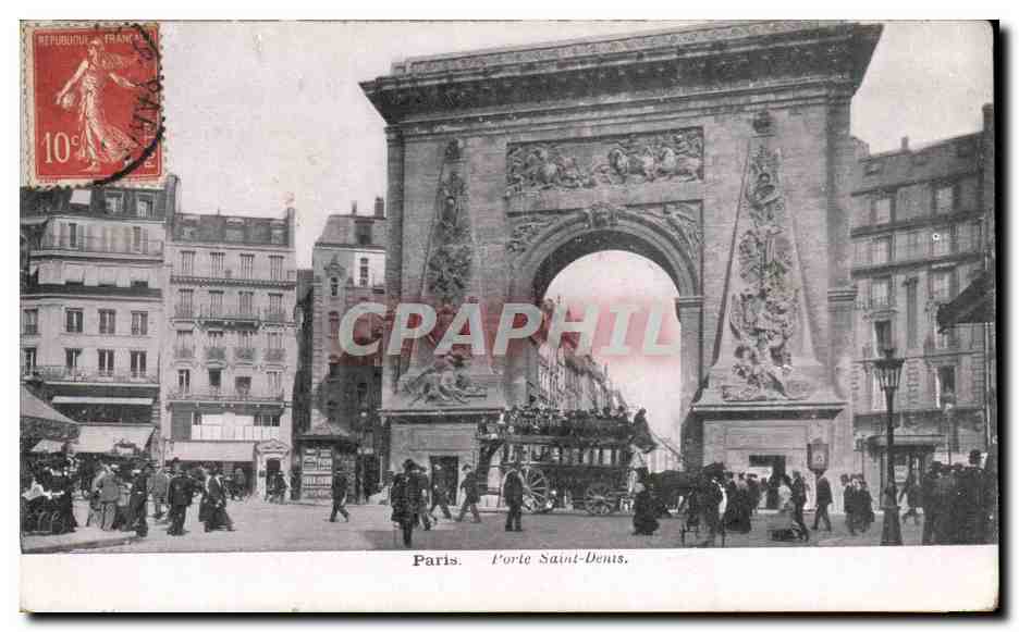 Paris - 10 - Porte Saint Denis - - CPA 