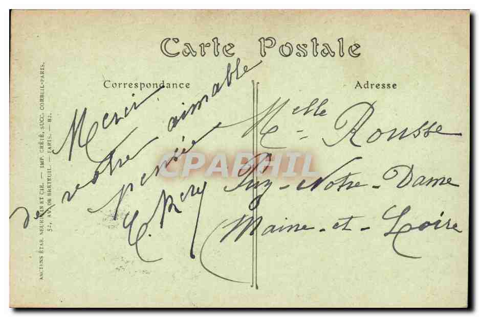 Paris - 10 - Porte Saint Denis - Boulevard - CPA  — Verso