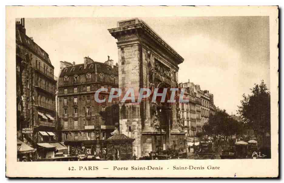 Paris - 10 - Porte Saint Denis - Boulevard - CPA 