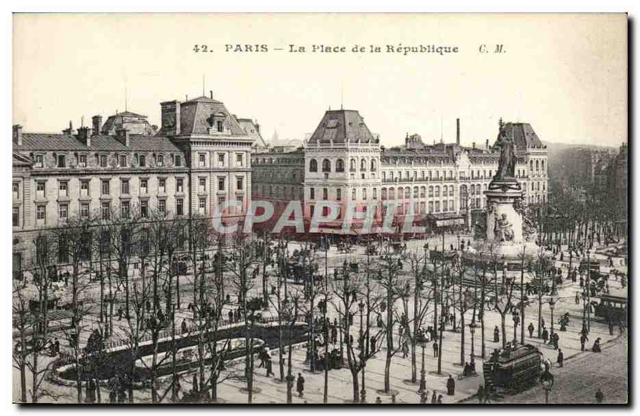 Paris - 10 - Place de la Republique - CPA 