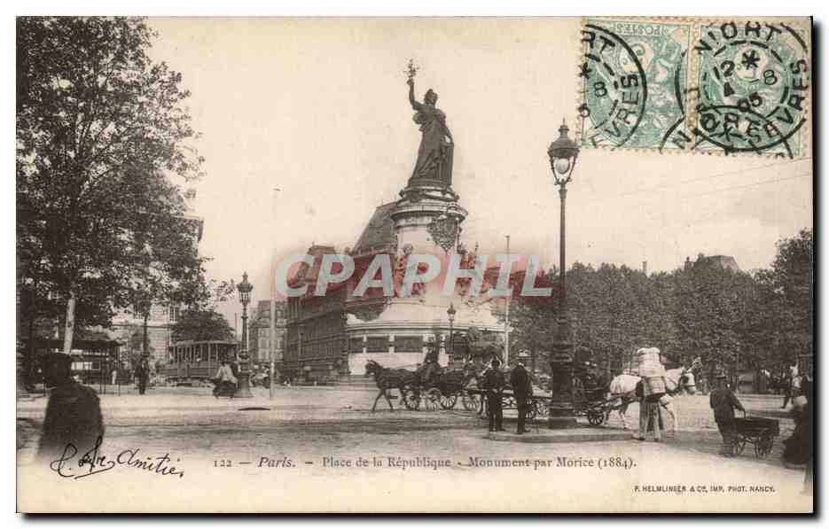 Paris - 10 - Place de la Republique - Monument par Morice - CPA 