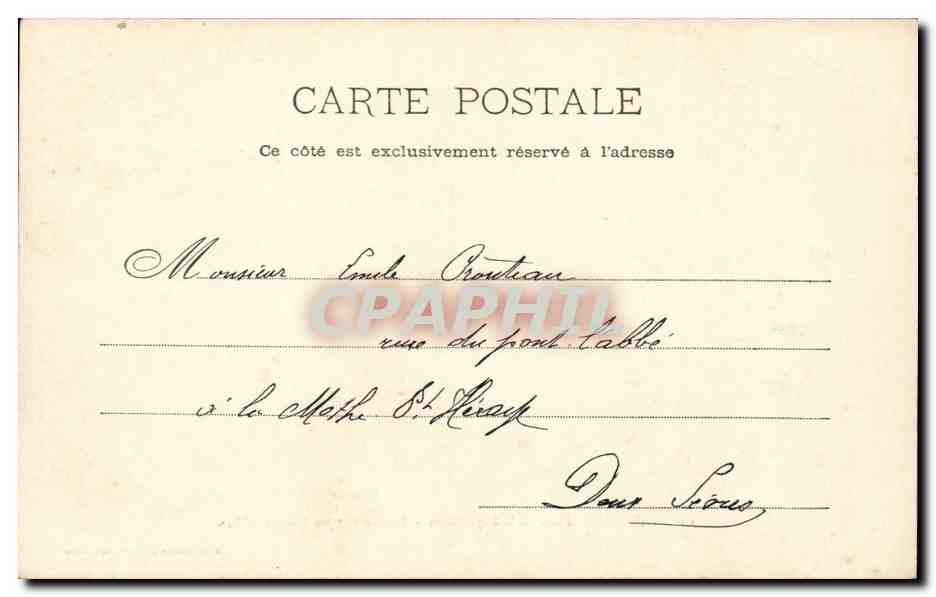 Paris - 10 - Place de la Republique - Monument par Morice - CPA  — Verso
