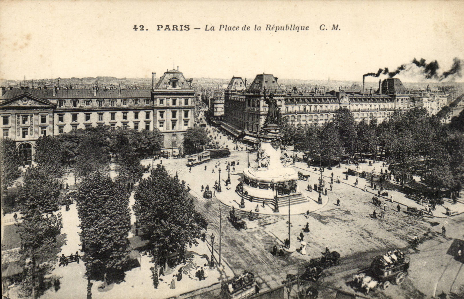 Paris - 10 - Place de la Republique - CPA 