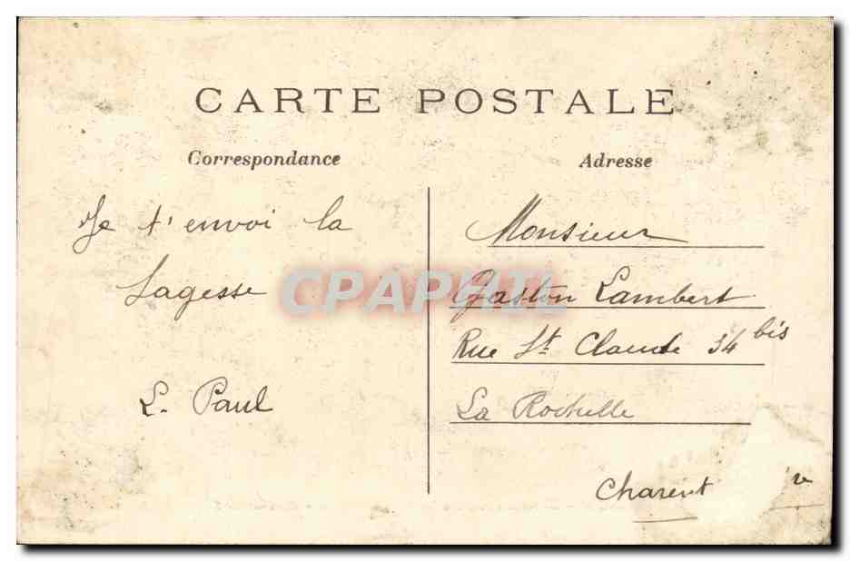 Paris - 10 - Place de la Republique - Bas Relief - lion - CPA  — Verso