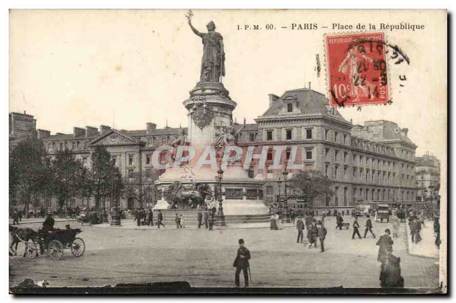 Paris - 10 - Place de la Republique - CPA 