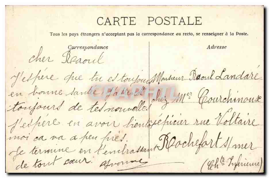 Paris - 10 - Place de la Republique - CPA  — Rückseite