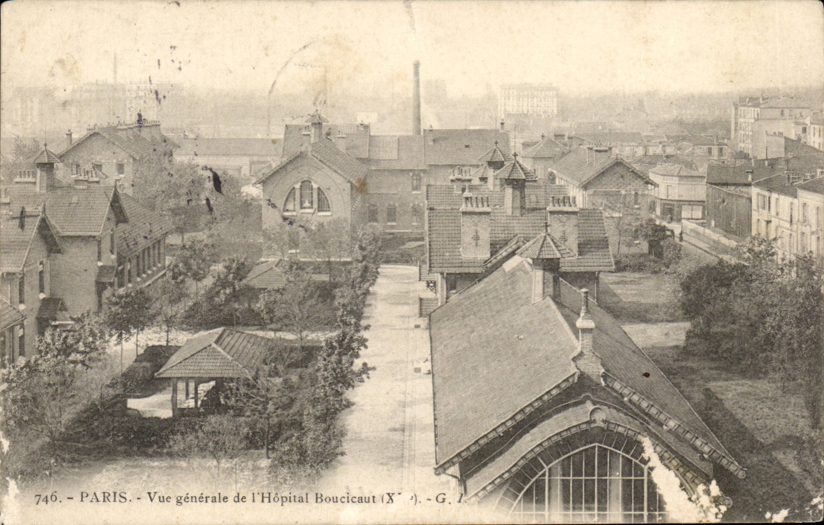 Paris - 10 - Vue Generale de l'Hopital Boucicaut - CPA 
