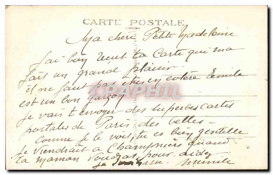 Paris - 18 - Le Boulevard Montmartre - CPA  — Rückseite