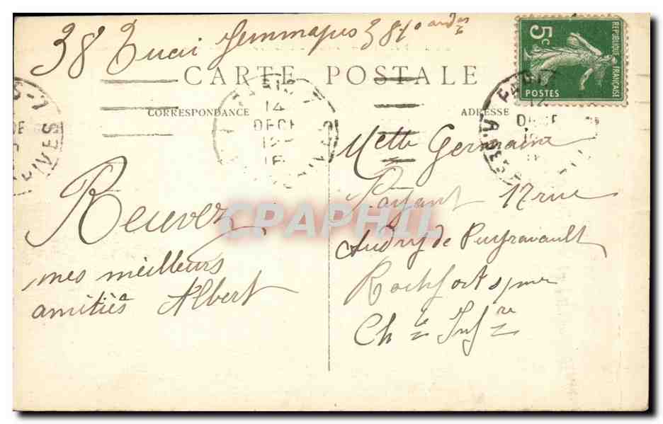 Paris - 2 - Boulevard Poissonniere- CPA  — Rückseite