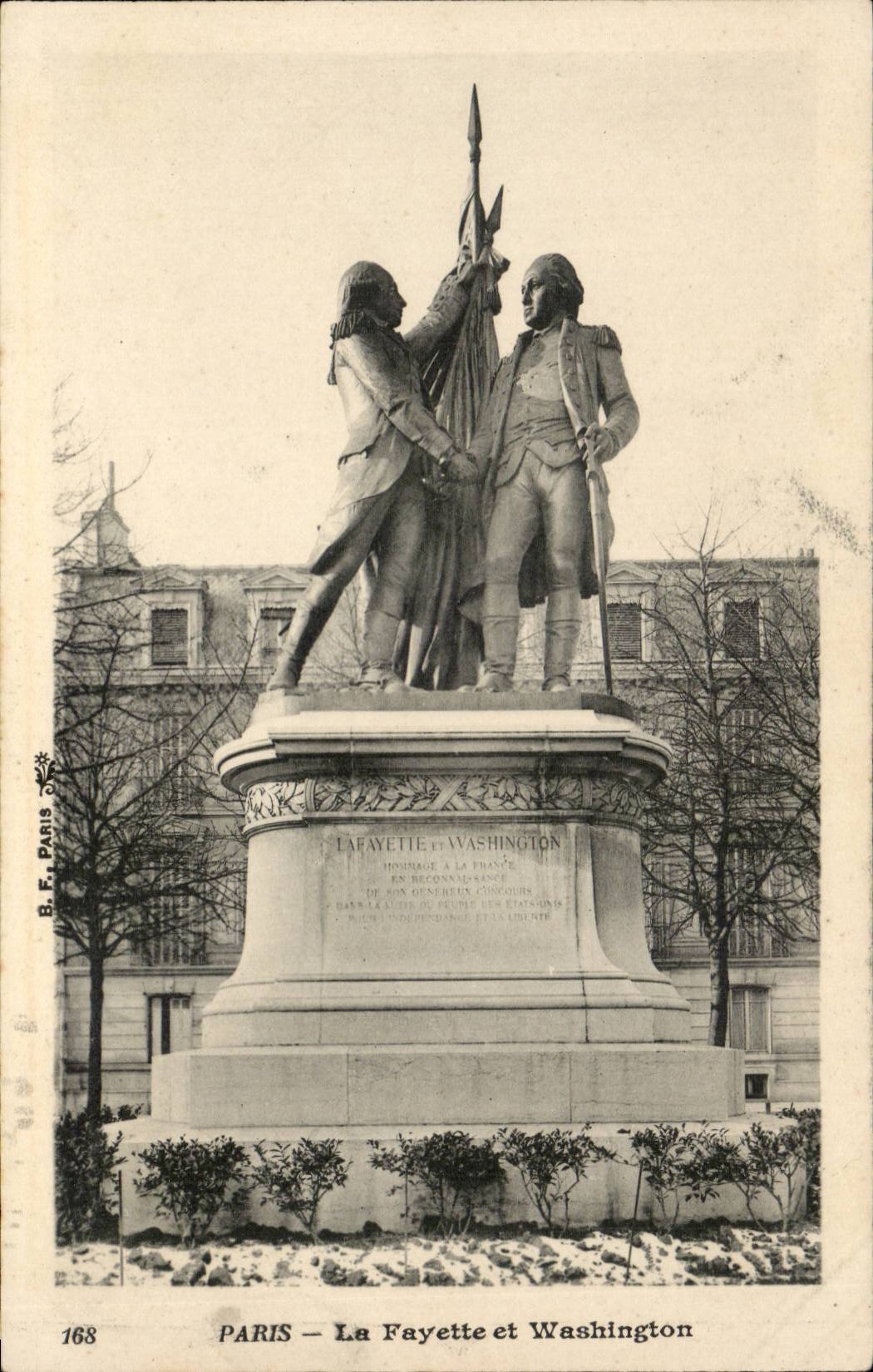 Paris - Statue de Lafayette et Washington - CPA 