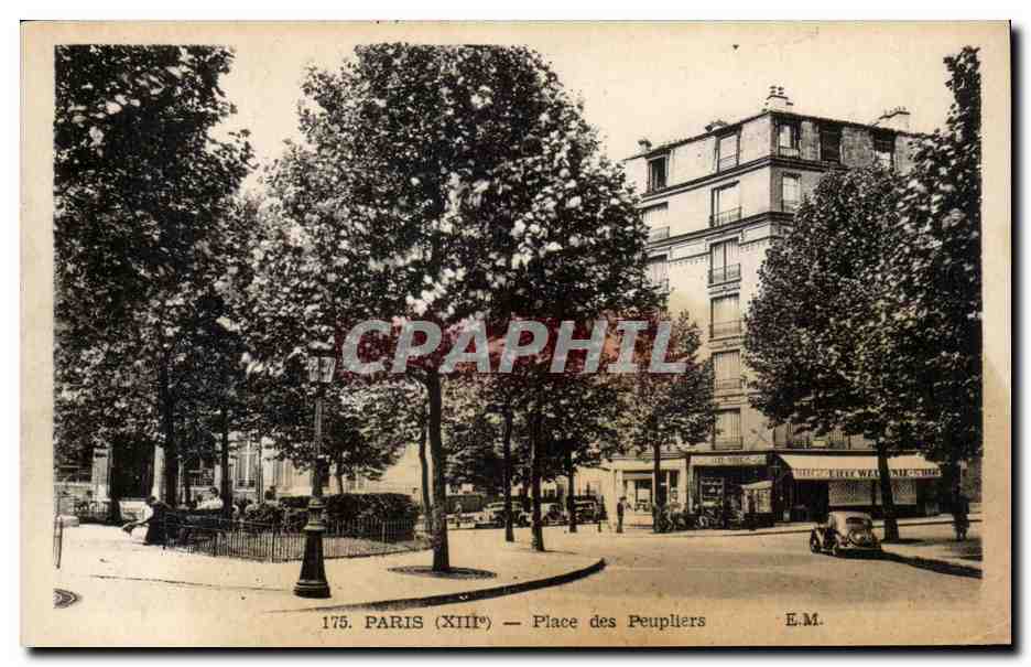 Paris - 8 - Place des Peupliers - CPA 