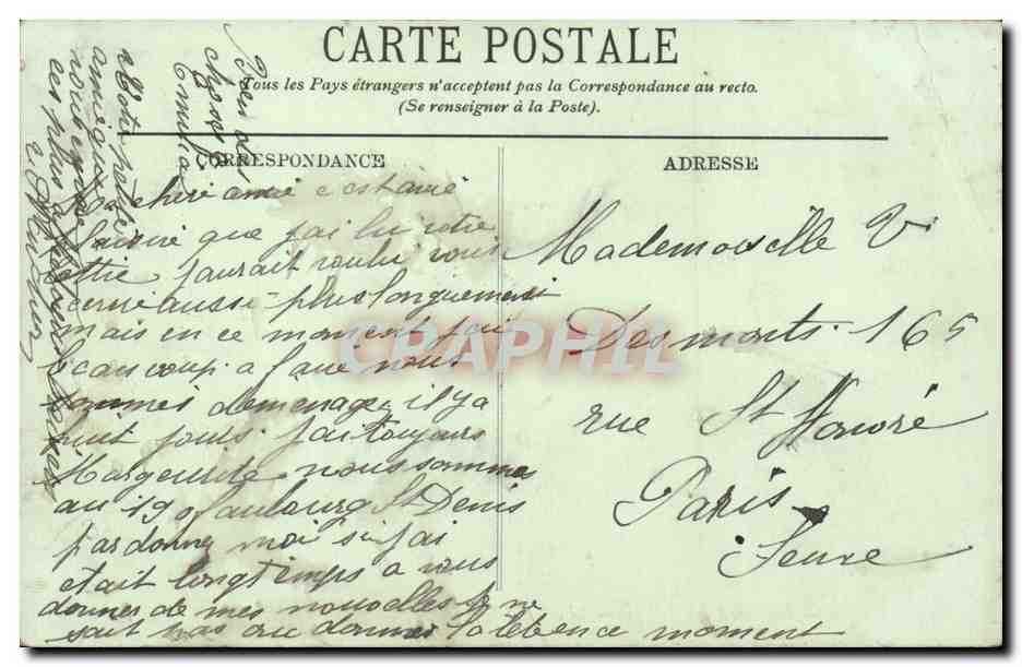 Paris - 2 - Boulevard des Italiens - CPA  — Rückseite