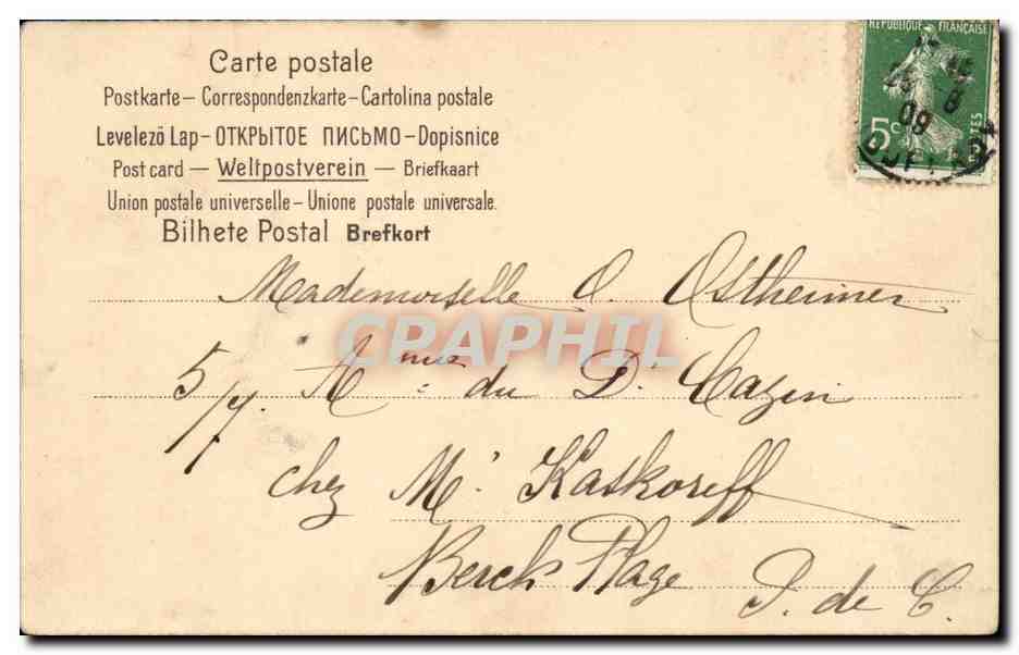 Jeune femme en robe bleue — De petite Geneviève — éditeur non visible — Reverso
