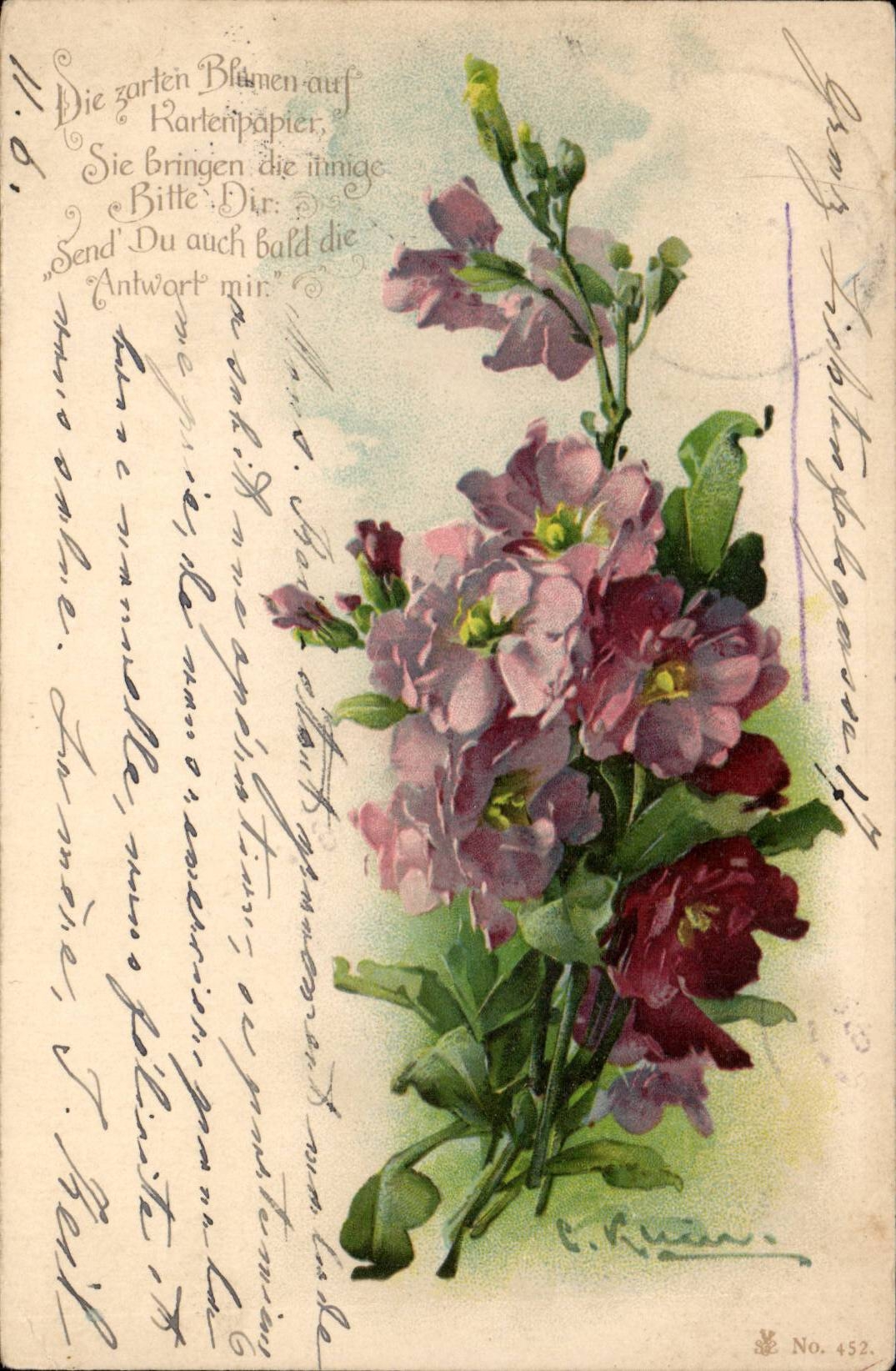 Fleurs - Flowers - Allemagne - Deutschland - CPA 