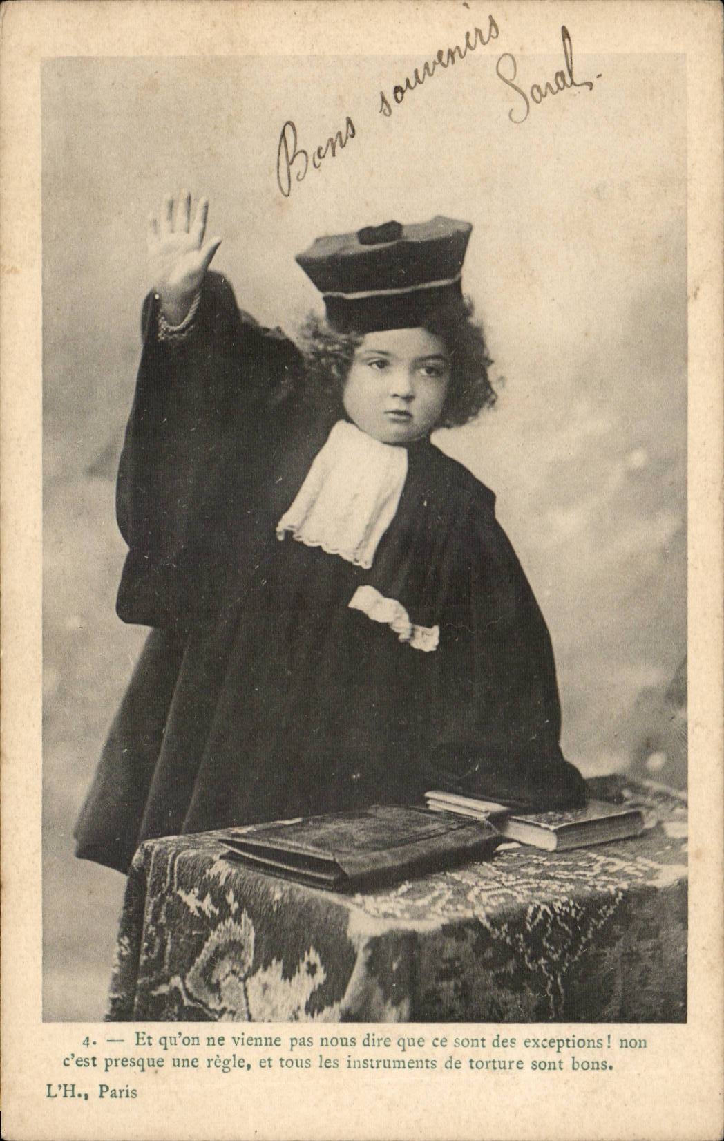 Fantaisie - Enfant - darling little scholar Avocat Law lawyer CPA 