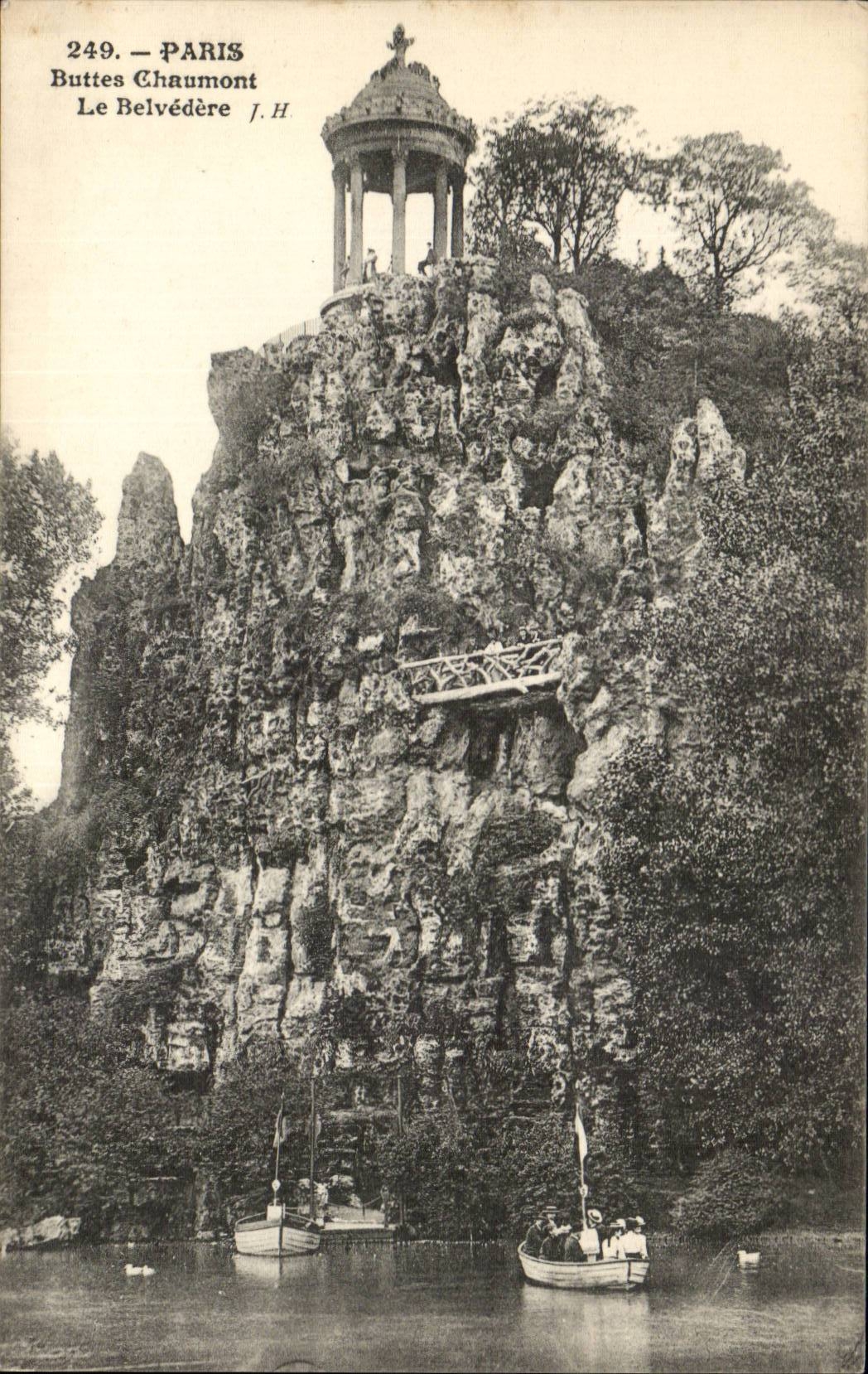 CPA Paris Buttes Chaumont Le Belvedere