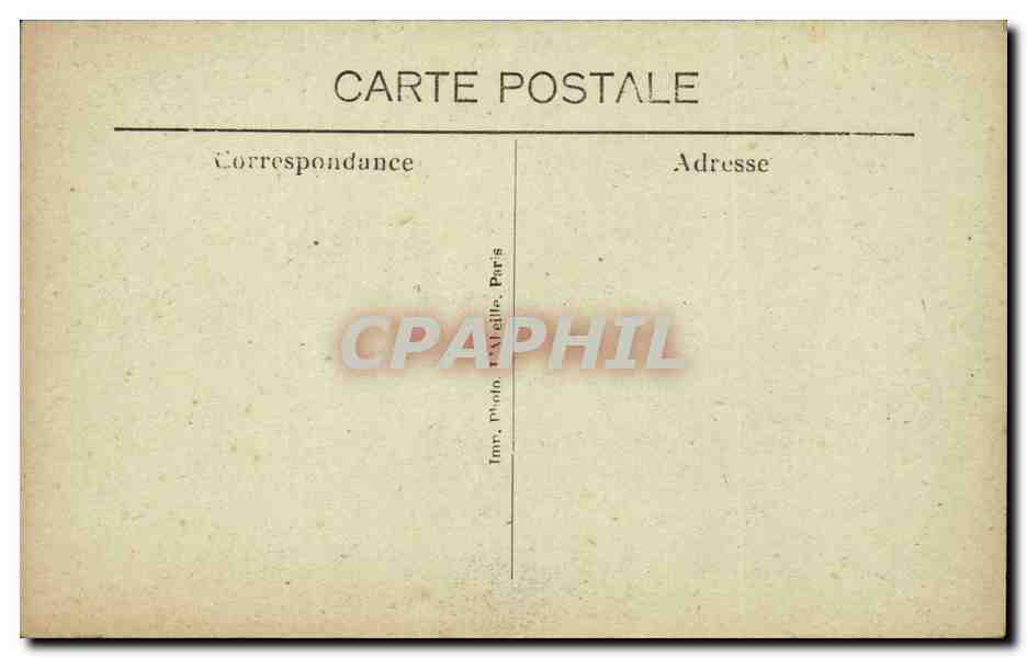 CPA Paris Bois de Boulogne La grande cascade — Rückseite