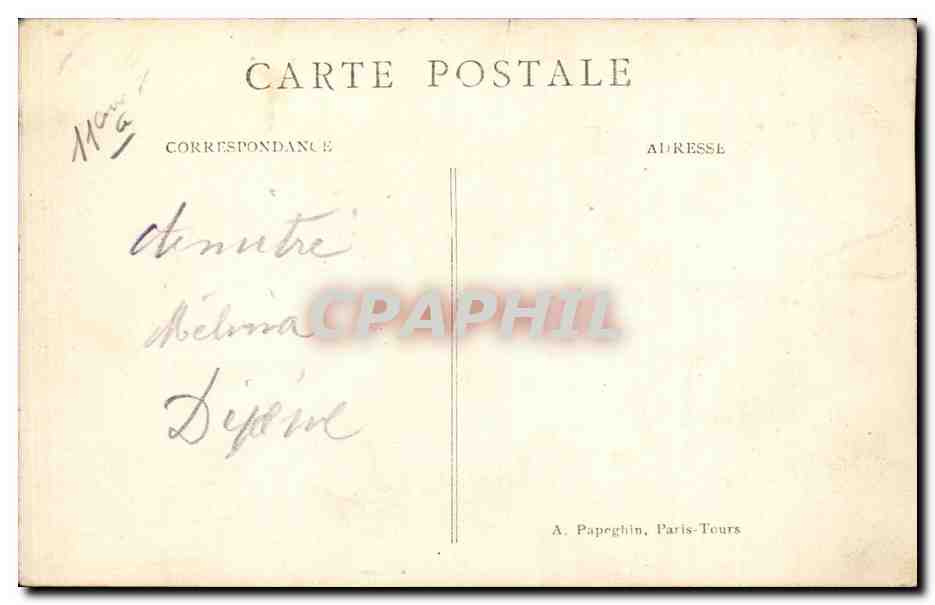 CPA Paris Place de la Bastille et colonne de Juillet — Rückseite