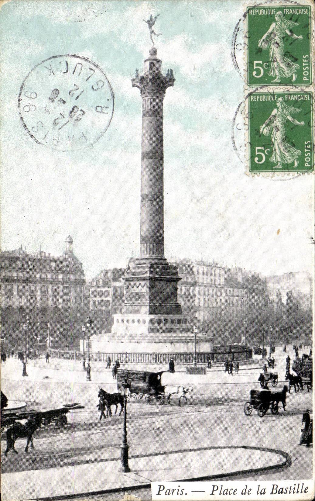CPA Paris Place de la Bastille