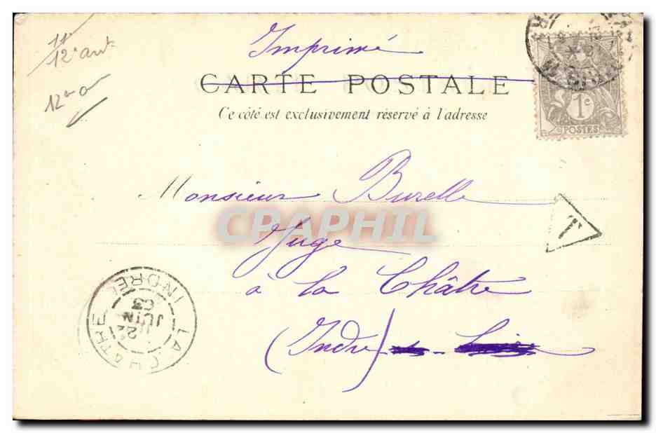 CPA Paris Place de la Nation — Rückseite
