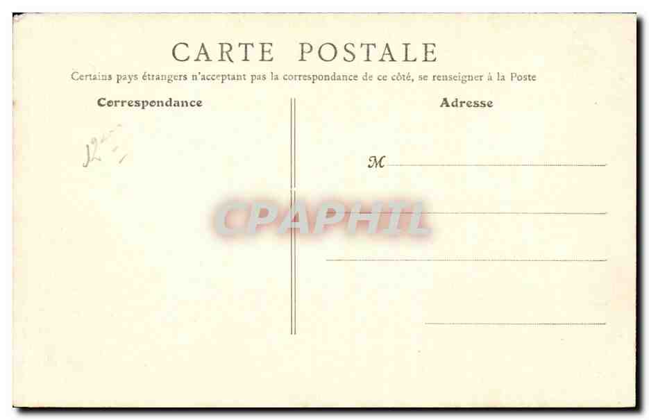 CPA Paris Place de la Nation — Rückseite