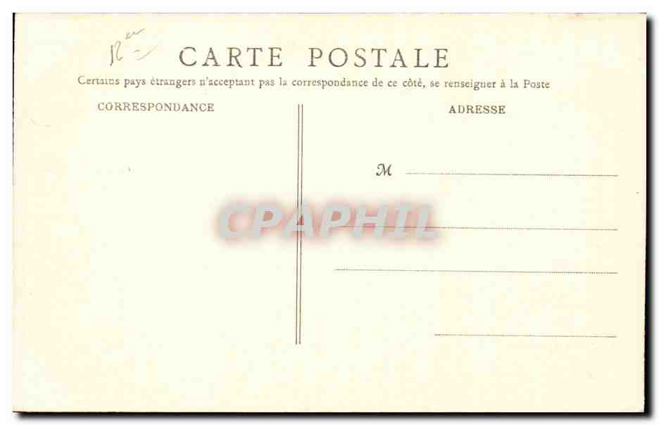 CPA Paris Fontaine et place Daumesnil — Verso