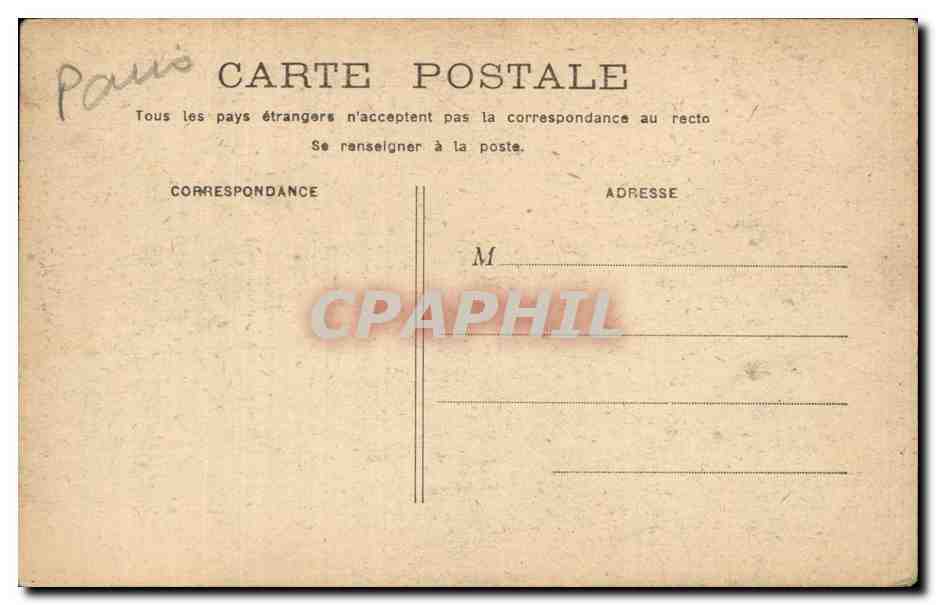 CPA Paris Gare de Lyon — Verso