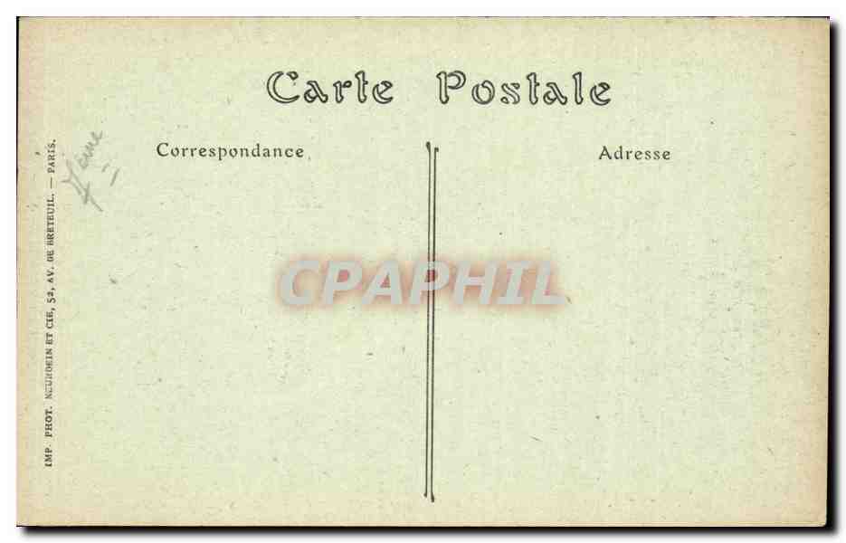 CPA Paris Gare des Invalides — Rückseite