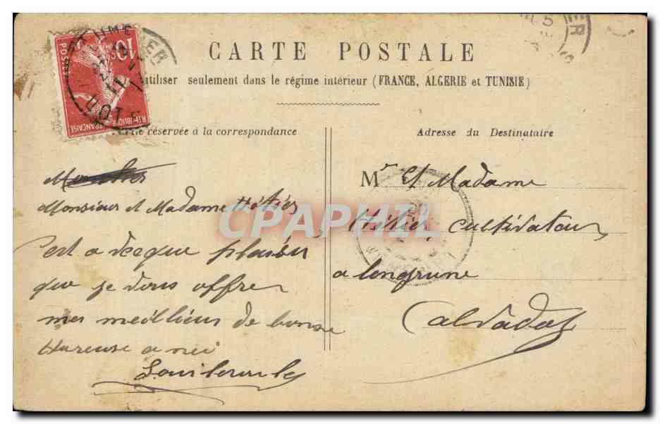 CPA Paris Gare de Lyon — Rückseite
