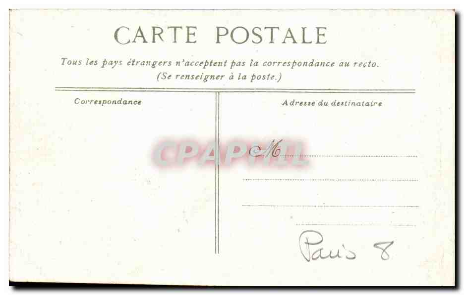 CPA Paris Gare Saint Lazare — Verso