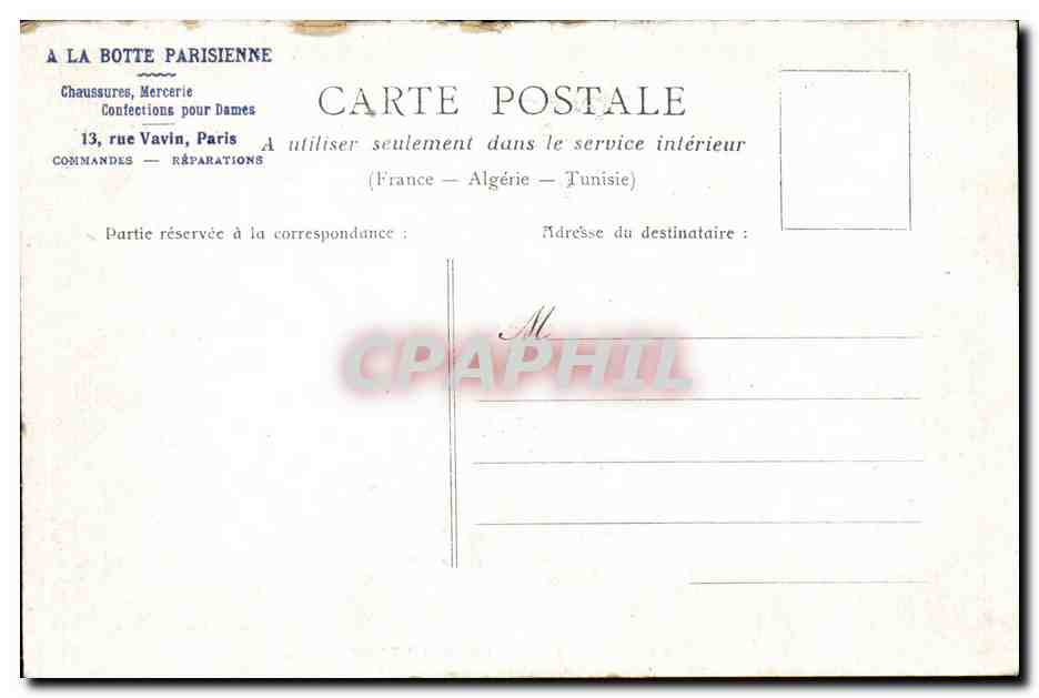 CPA Paris Gare Saint Lazare — Verso