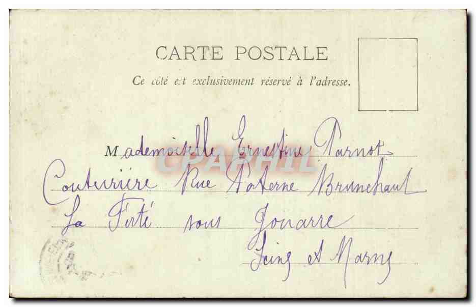 CPA Paris Pantheon — Rückseite