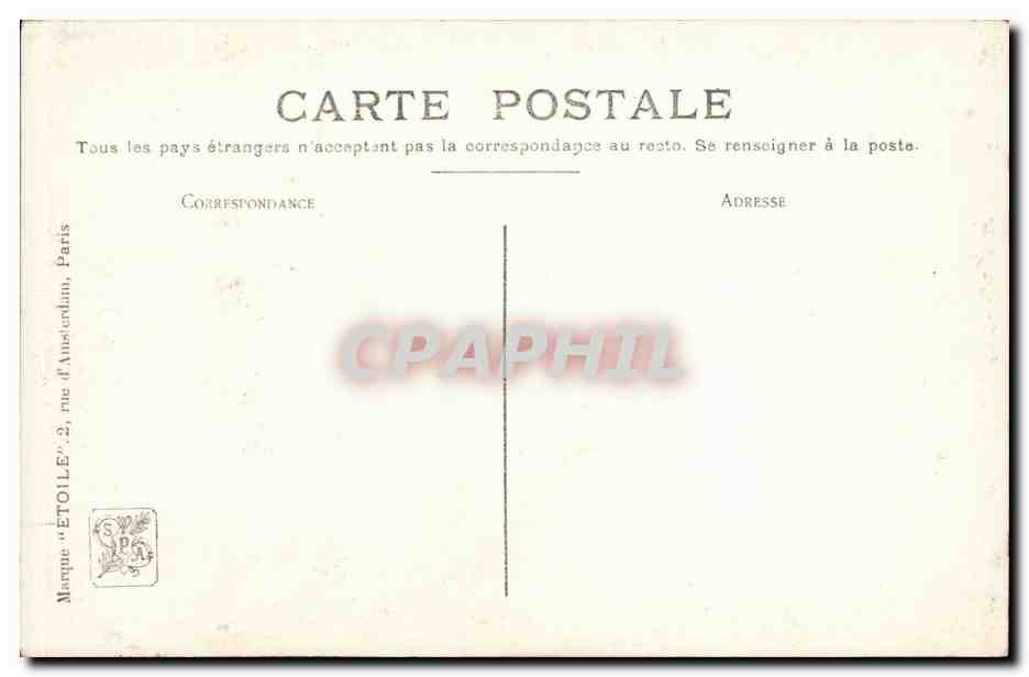 CPA Fantaise Salon 1909 Paul Thomas Interieur — Verso