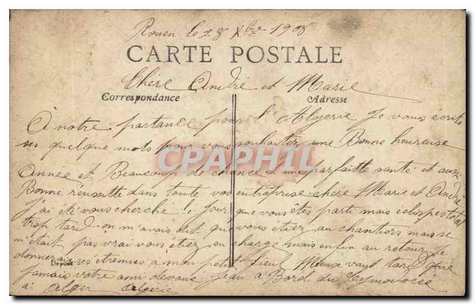 CPA Fantaise Enfant Bonne annee bebe — Rückseite
