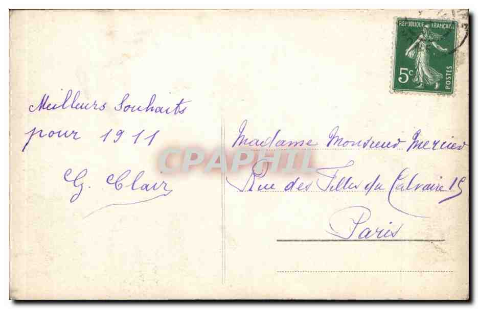 CPA FAntaisie Enfant Amitie sincere Chien dog — Rückseite
