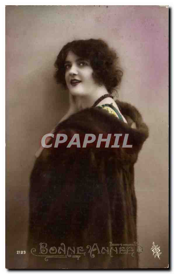 CPA FAntaisie Femme Bonne annee