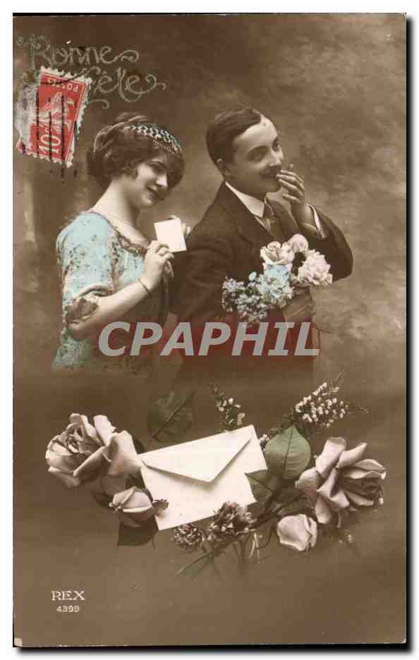 Jeune couple à Rome — éditeur REX n°4399