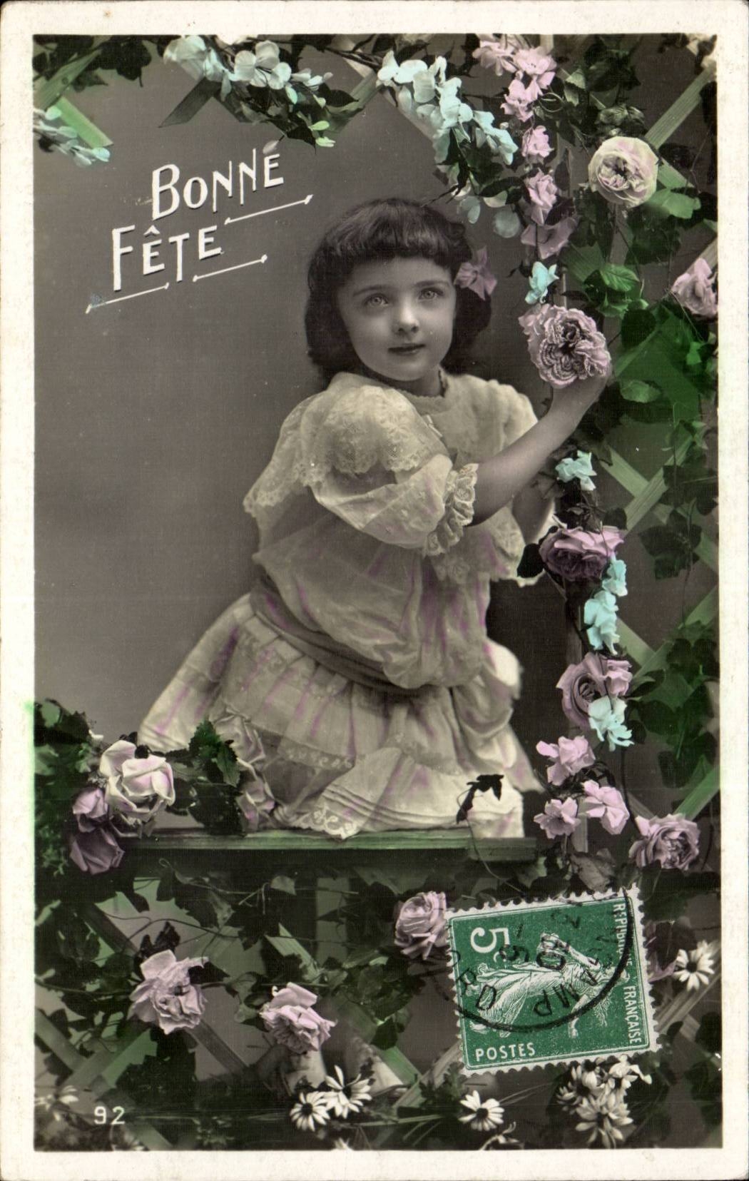 CPA Fantaisie Enfant Bonne fete