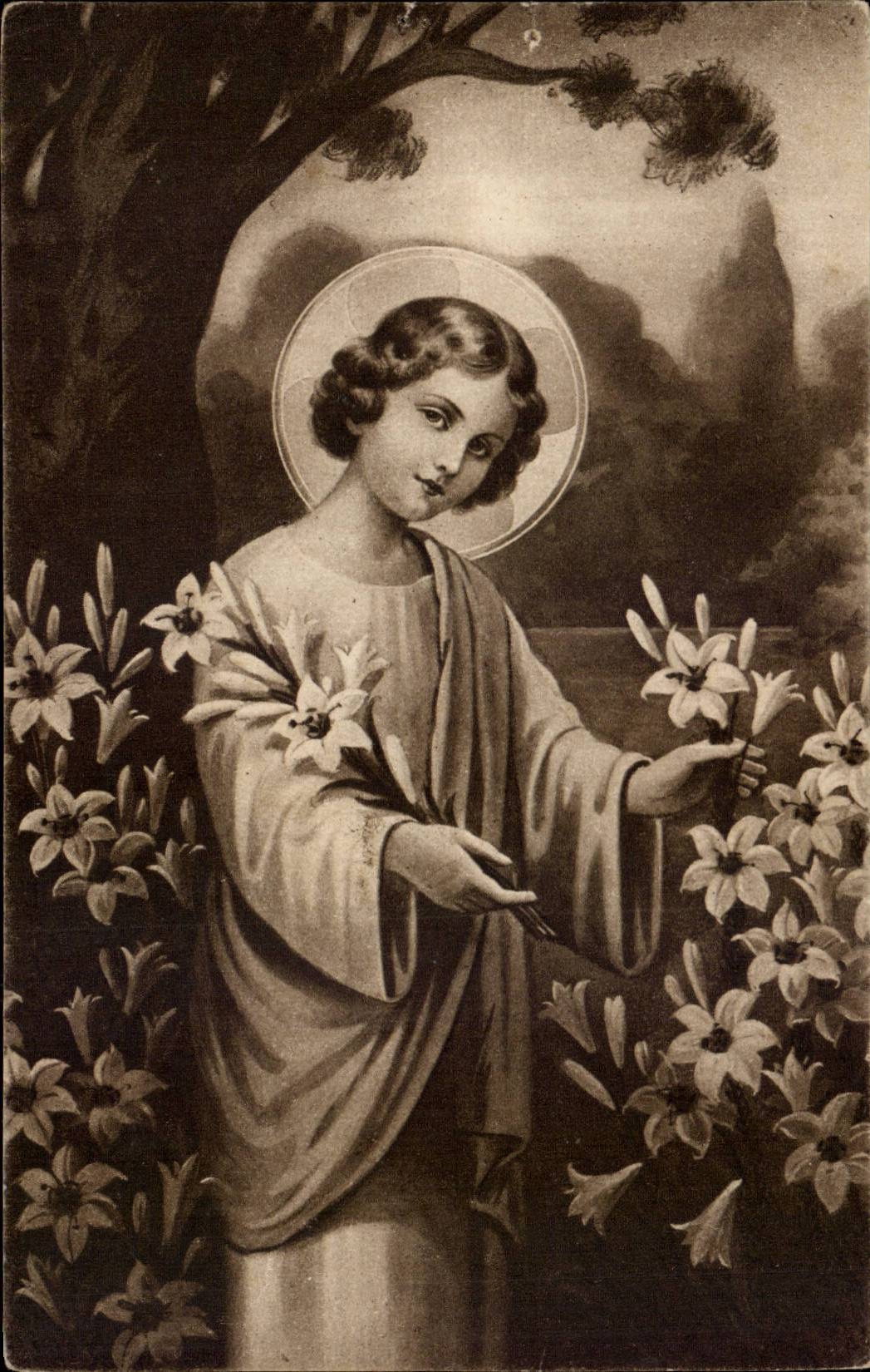 CPA Fantaisie Enfant Christ Jesus Religion