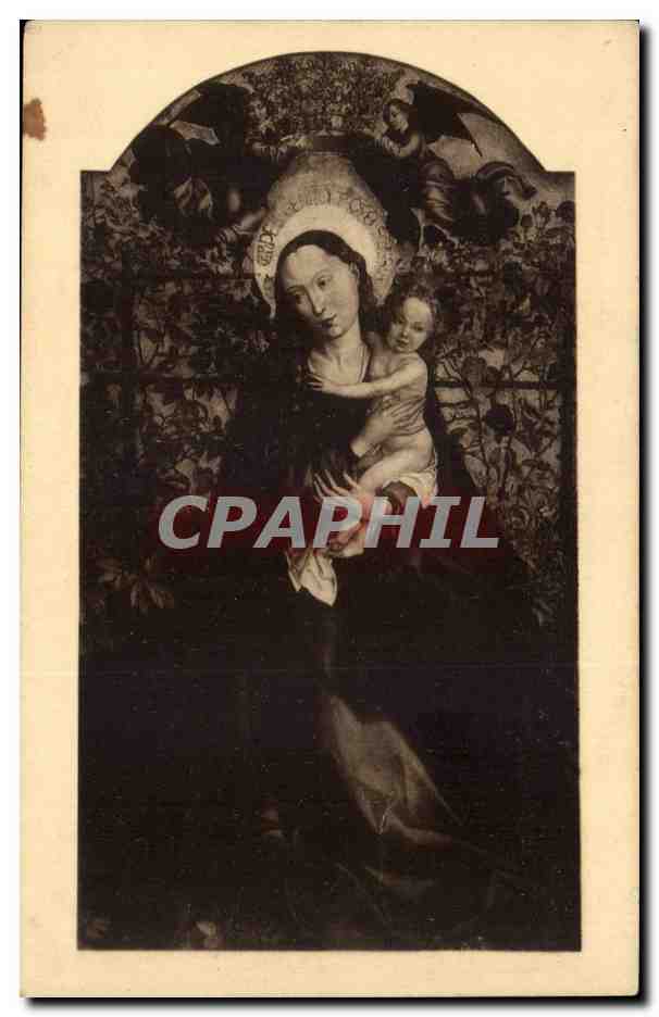 CPA Colmar St martin Madonna im Rosenhaag La vierge au roseir Martin Schoengauer
