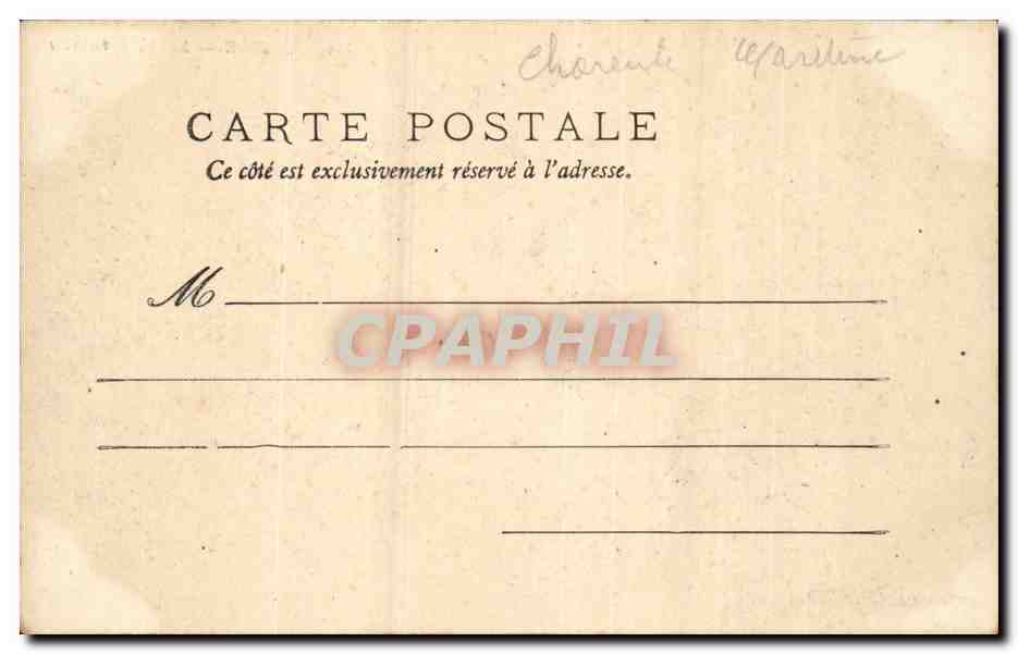 CPA La Rochelle La cathedrale — Rückseite