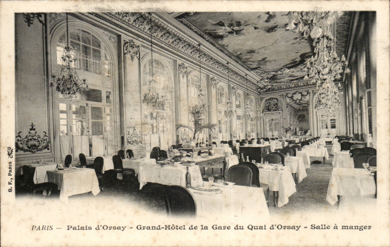 CPA paris Palais d'orsay Grand hotel de la gare du quai d'Orsay Salle a manger