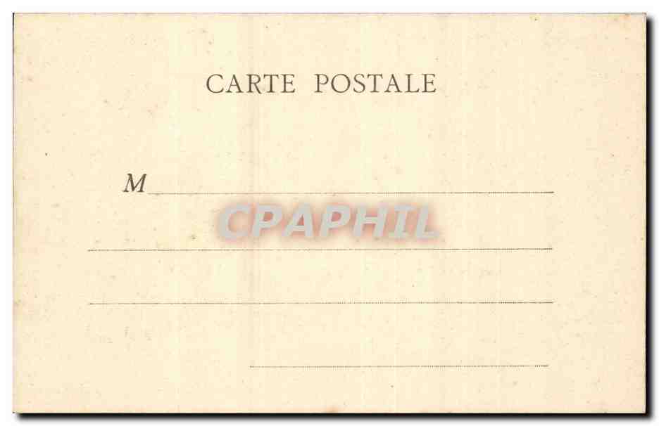 CPA paris Palais d'orsay Grand hotel de la gare du quai d'Orsay Salon de lecture — Rückseite