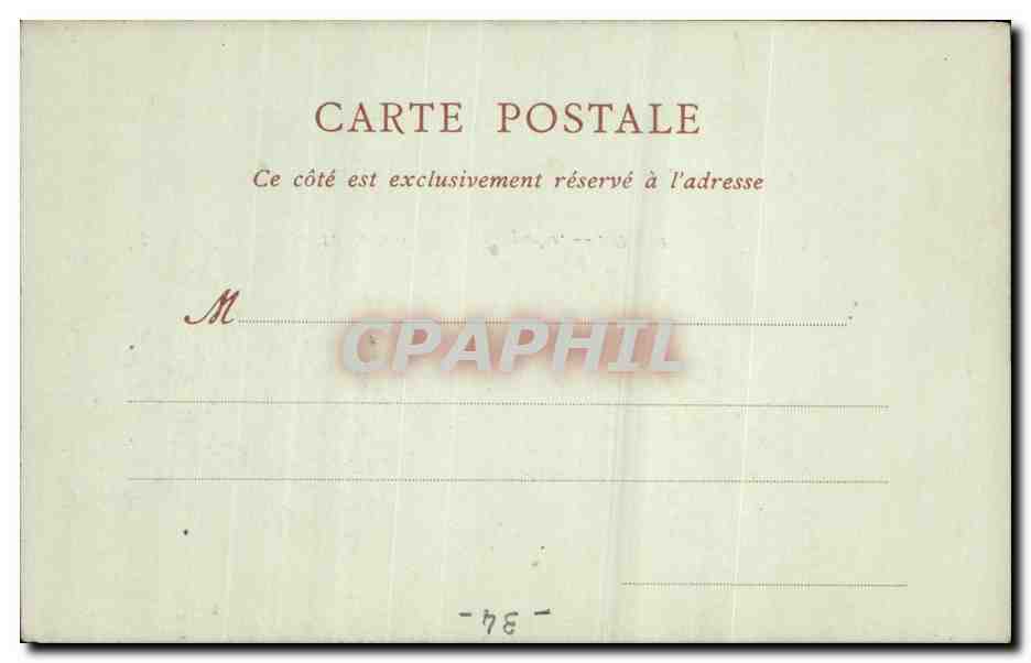 CPA Montpellier Le chateau d'eau et l'aqueduc — Back