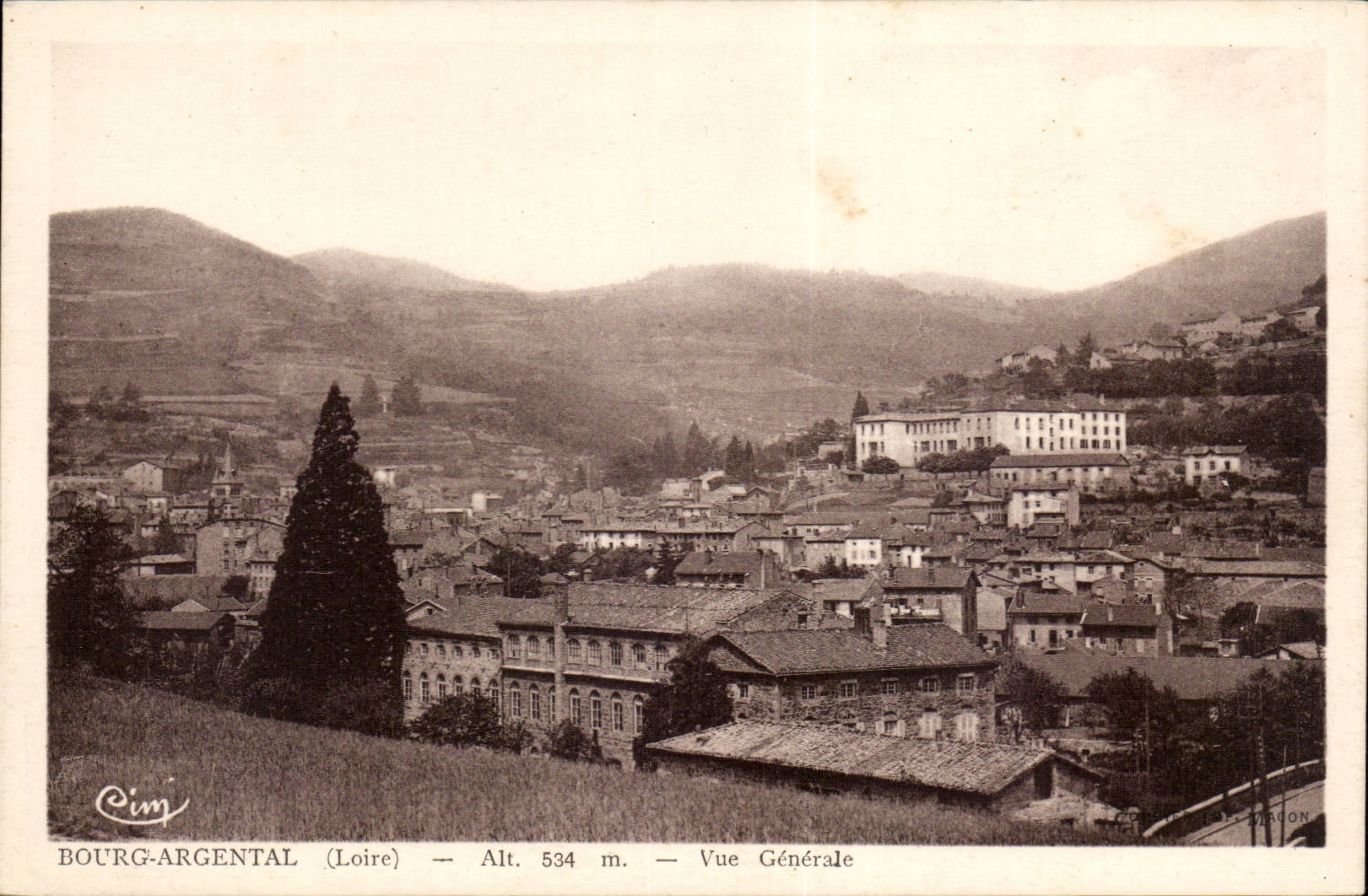 CPA Bourg Argental Vue generale